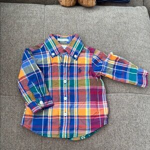 Ralph Lauren Kids Colorful Plaid Button Down Shirt
